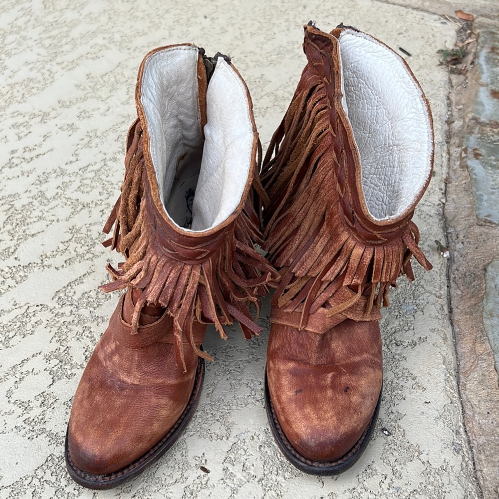Freebird by Steven fringe bootie